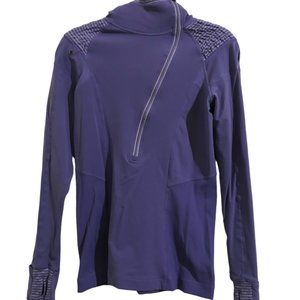 LULULEMON ATHLETICA Blue Purple Hooded X1 Zip Front Jacket (8)